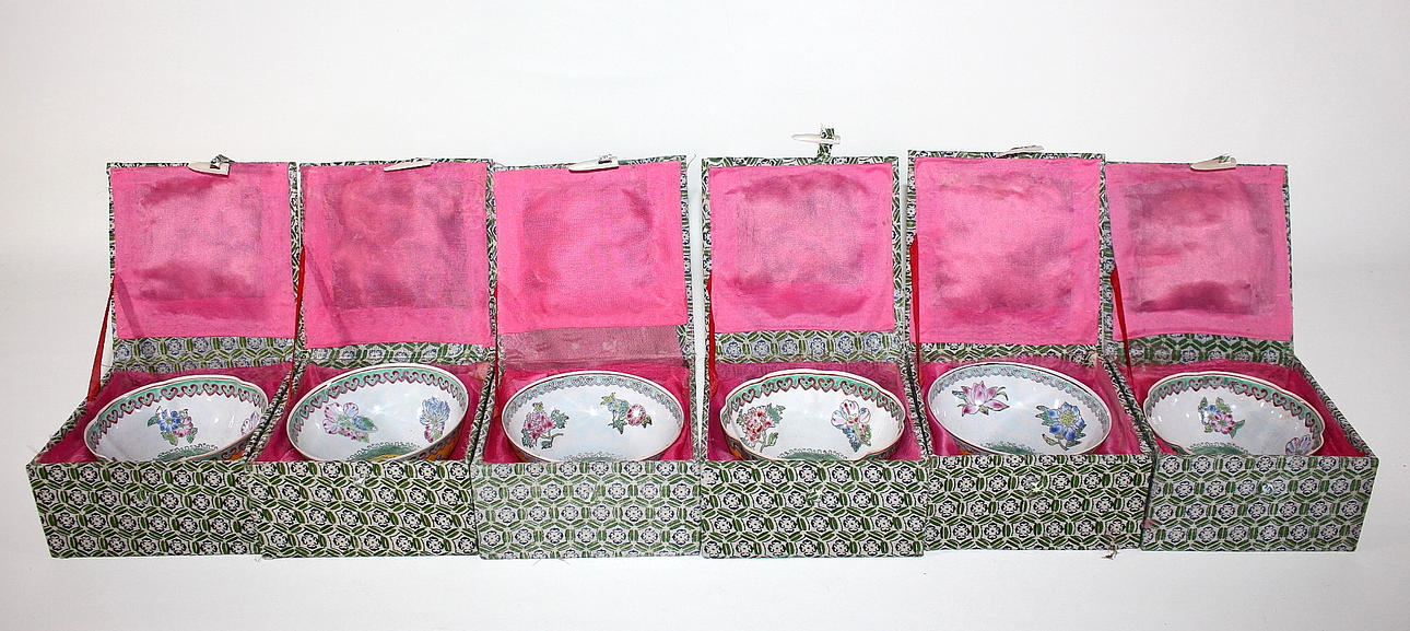 SKÅLAR,porslin, 6 st, Kina.