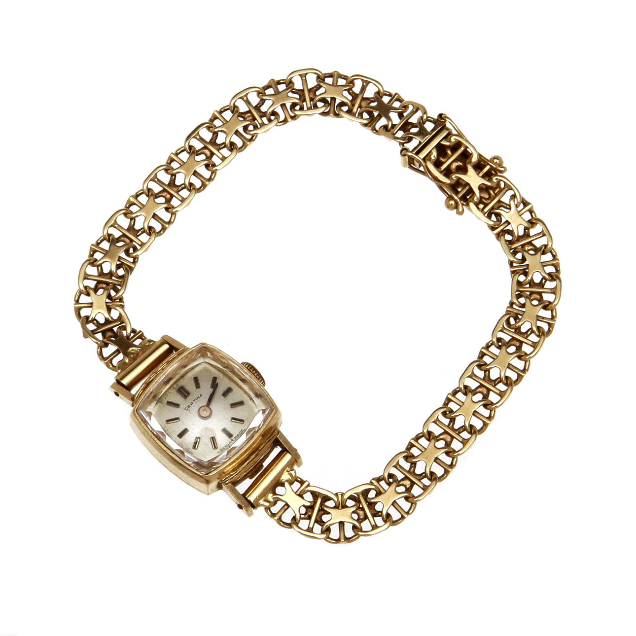 DAMARMBANDSUR, Certina, 18K guld.