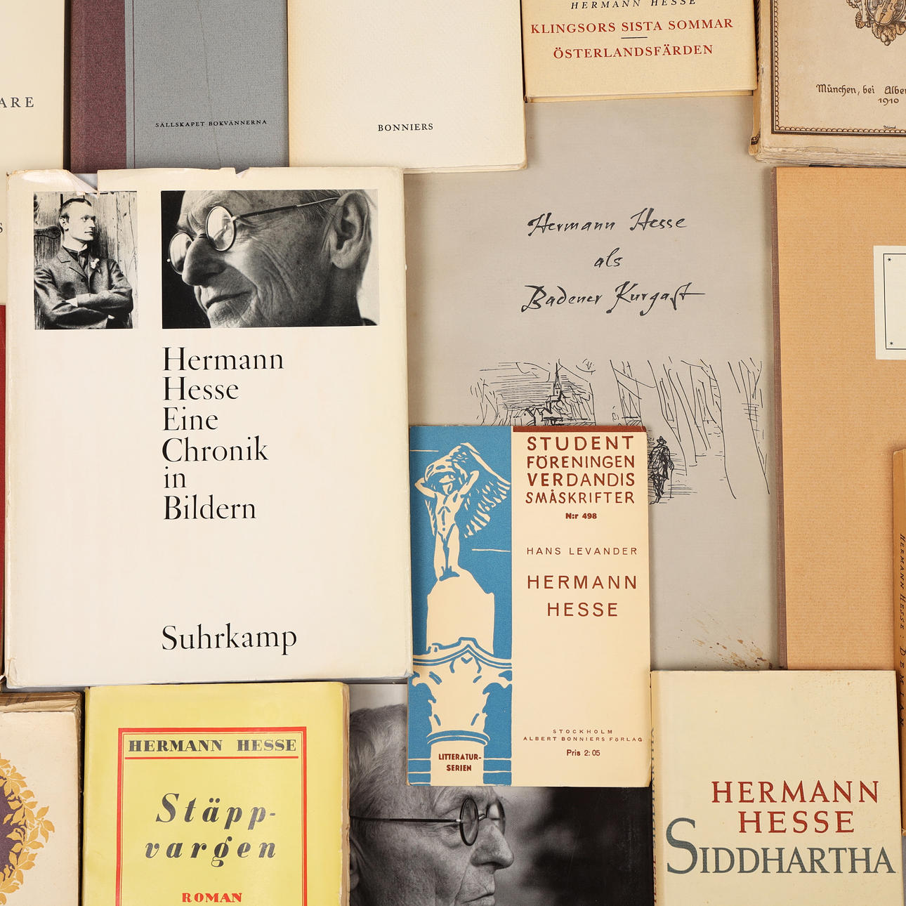 HERMANN HESSE. Böcker, 39 st, 1900-tal.