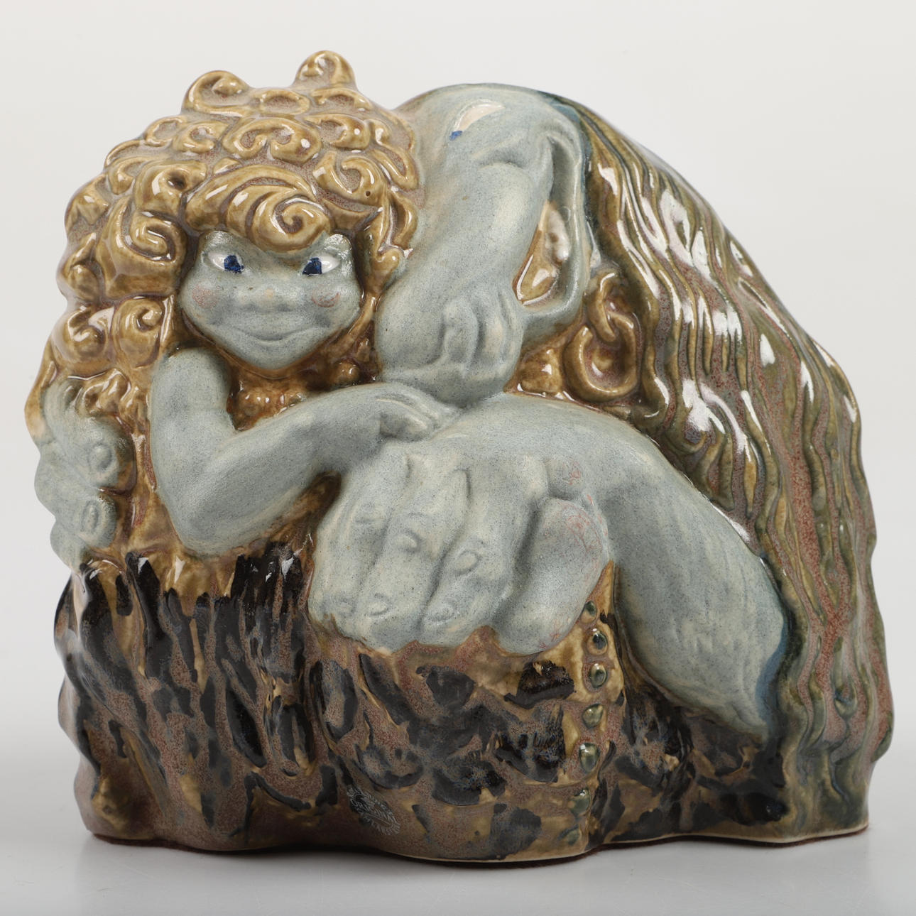 FIGURIN, Troll, efter John Bauer, keramik, Rosa Ljung.