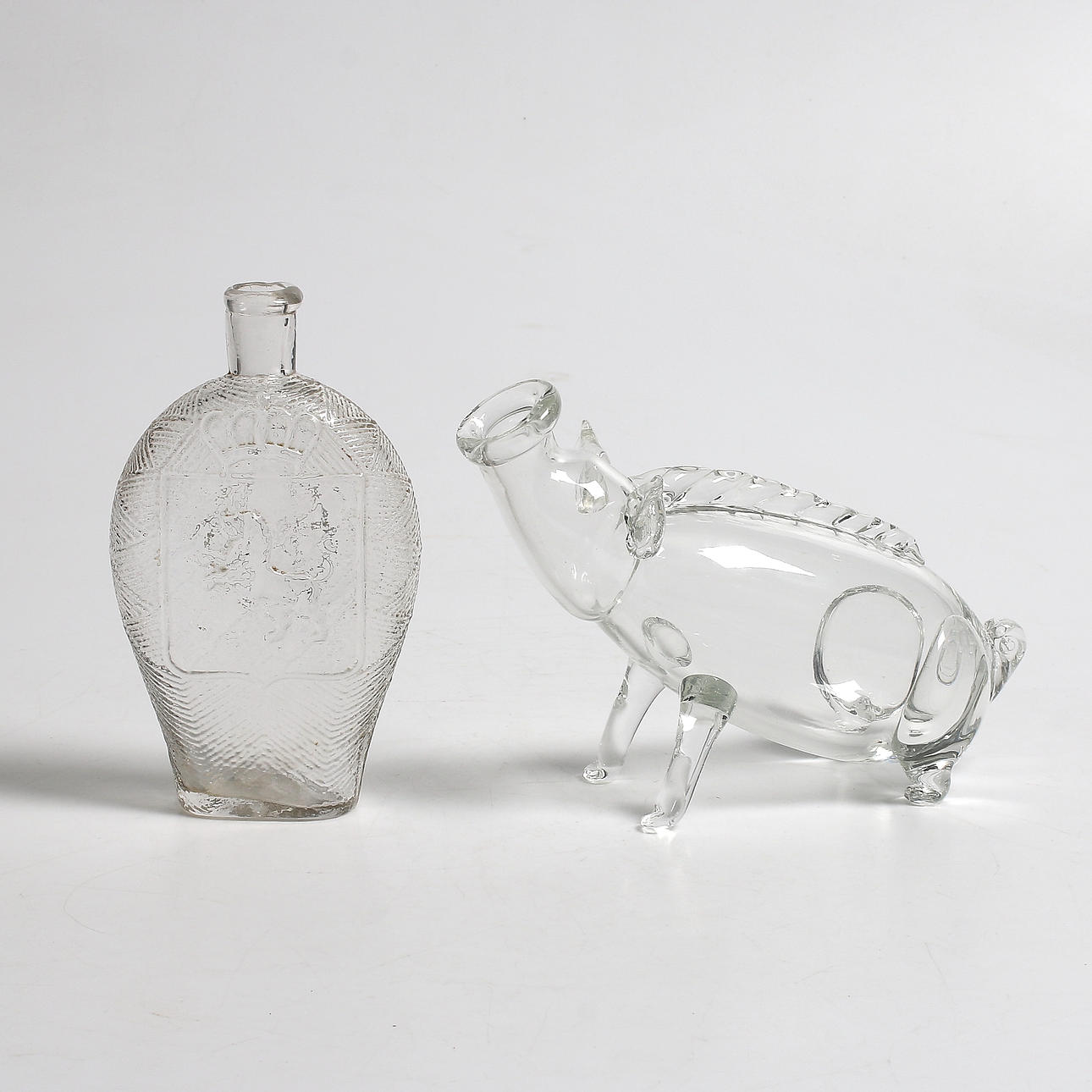 FYLLESVIN och KARAFF, glas, 1900-talets första halva.