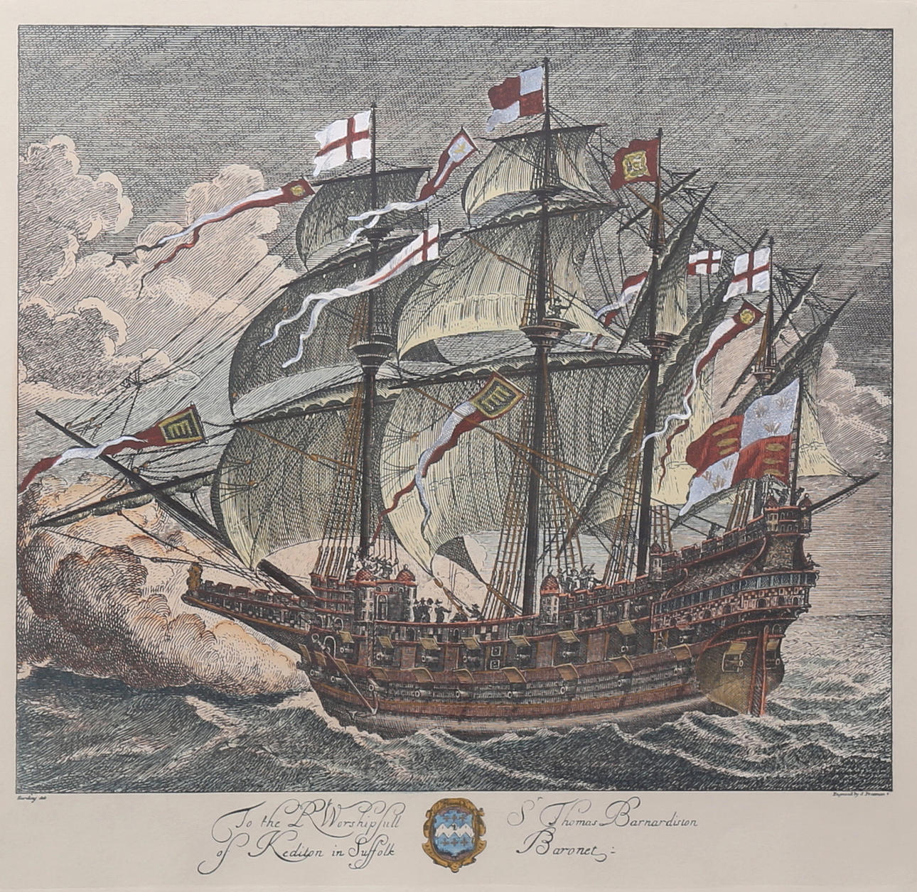 SAMUEL FREEMAN. After. engraving, hand-colored, 19th century.