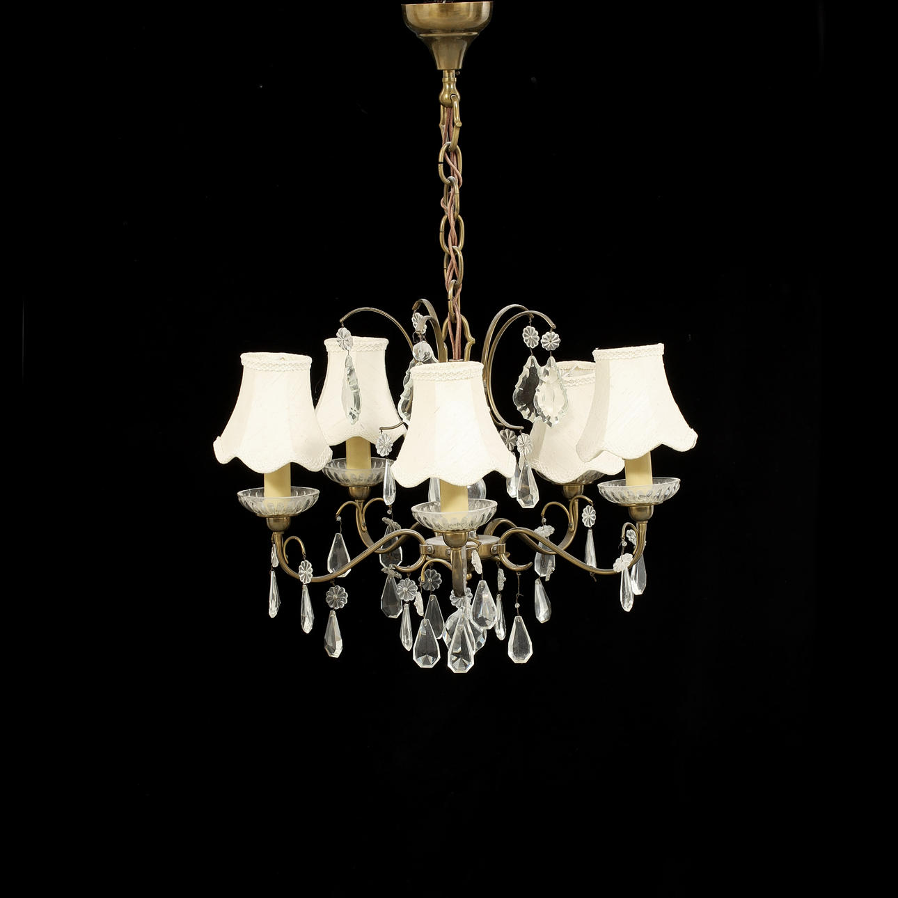 LJUSKRONA, barockstil. Höjd 40 cm.