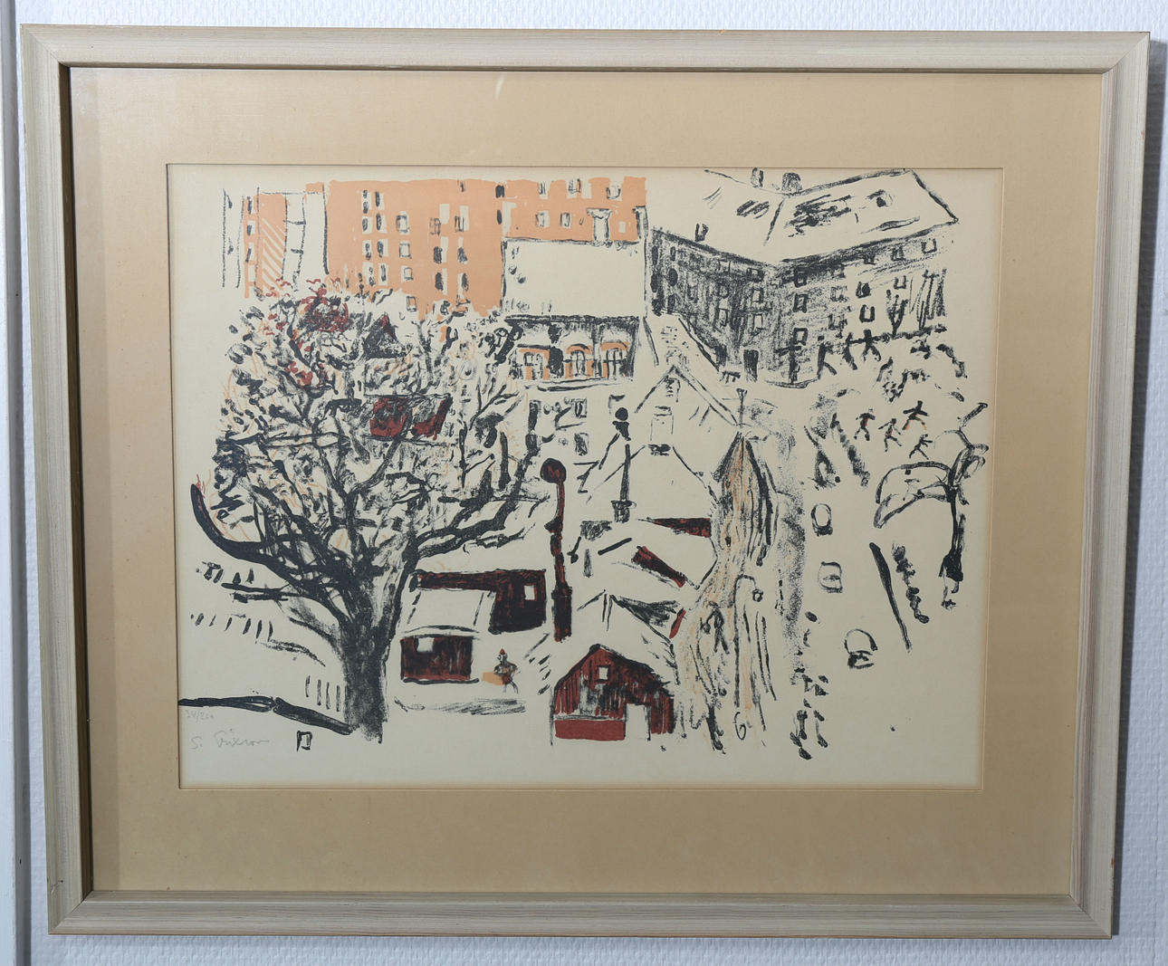 SVEN X:ET ERIXSON. Litigrafi, numrerad 34/260, signerad S Erixson.