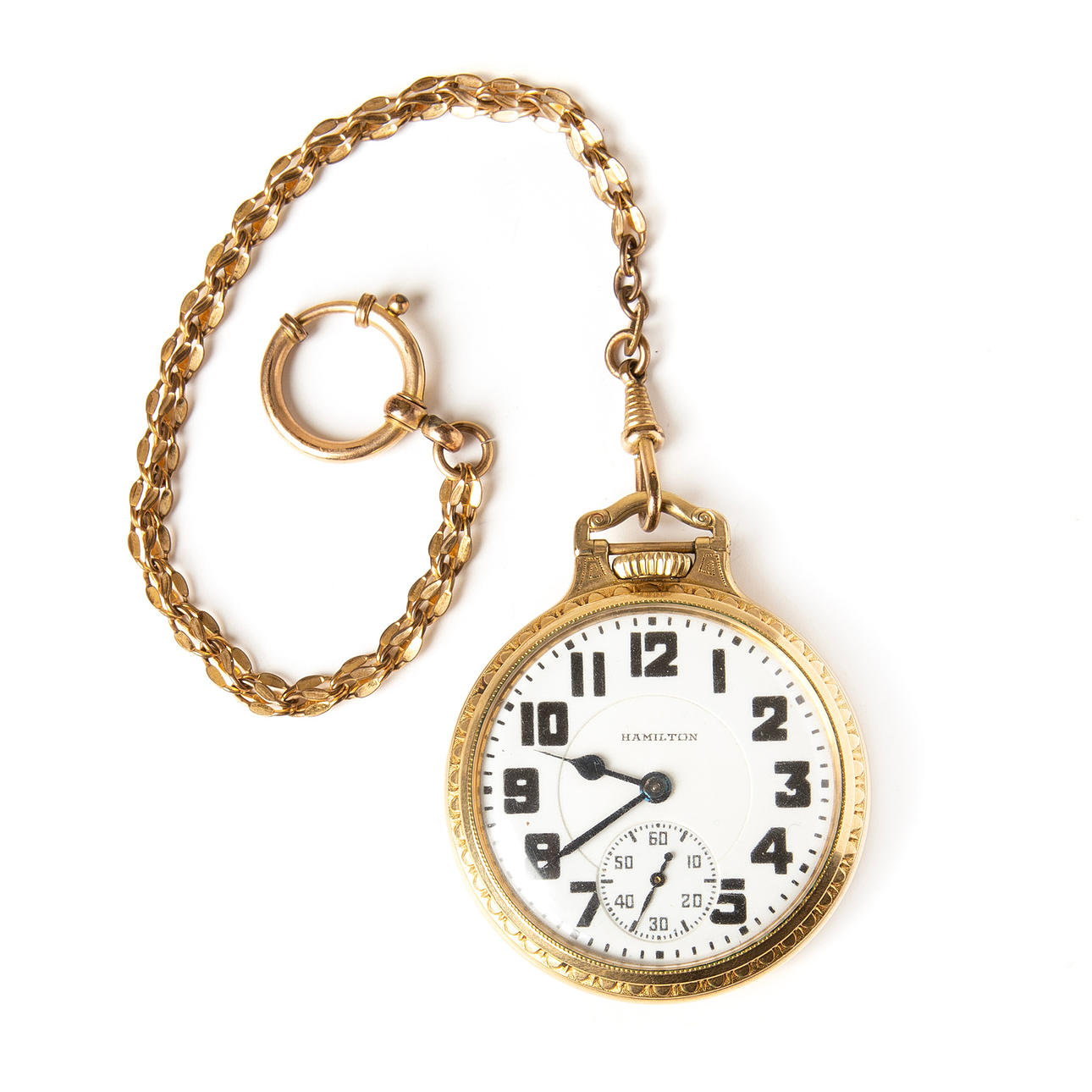 HAMILTON, pocket watch, double, USA, 1930s.