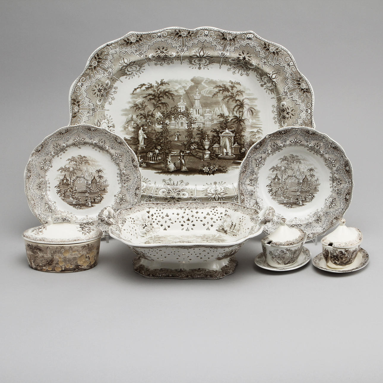 MATSERVISDELAR, 54 st, flintgods, "Park Scenery", England.