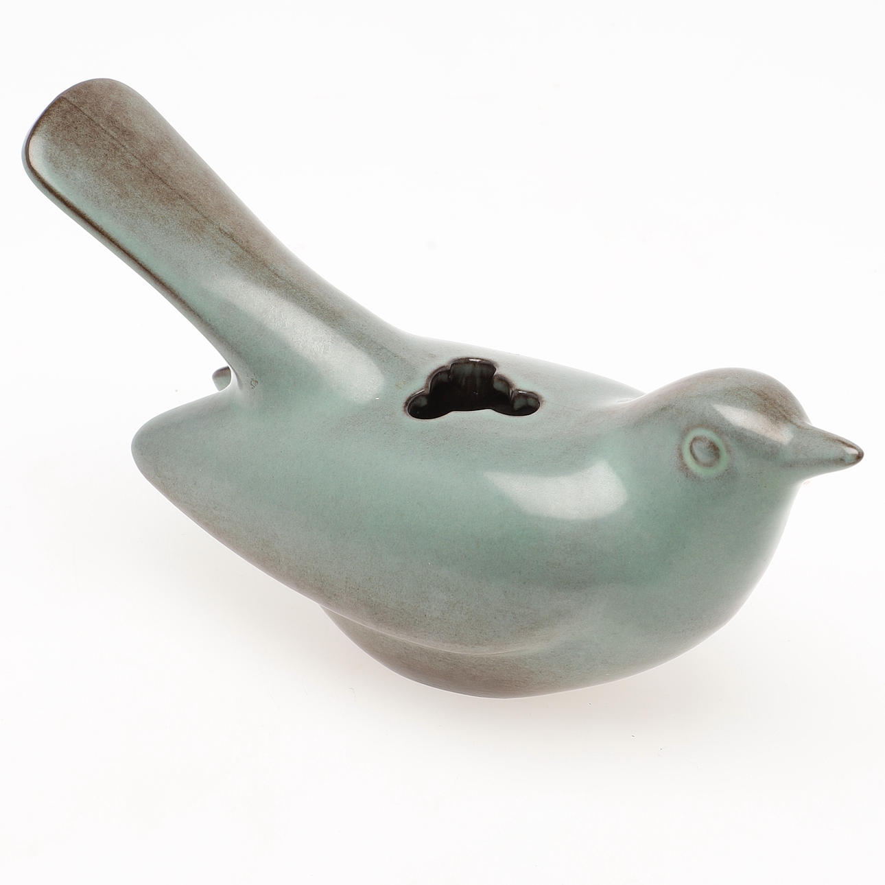 VASE/FIGUR, fugl, stentøj, Knabstrup, Danmark.