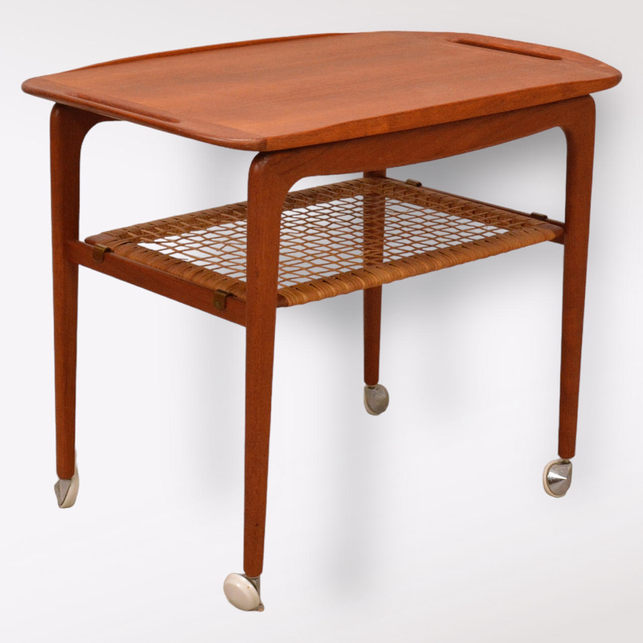 SERVING WAGON, teak, Johannes Andersen, Silkeborg, 1950s/60s.