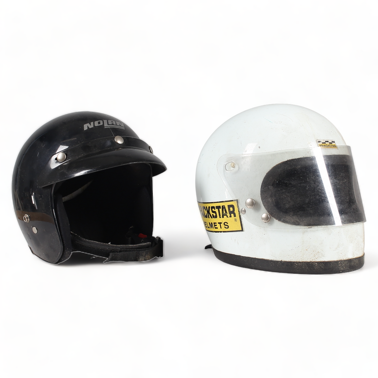 HELMETS, Nolan and Trackstar 4000, 1990/1970.