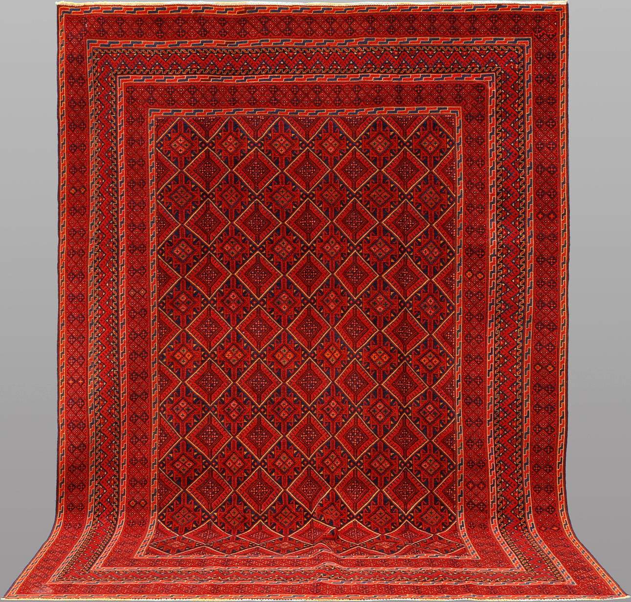 TEPPICH, Relief Kelim afghanisch, ca. 281 x 195 cm.