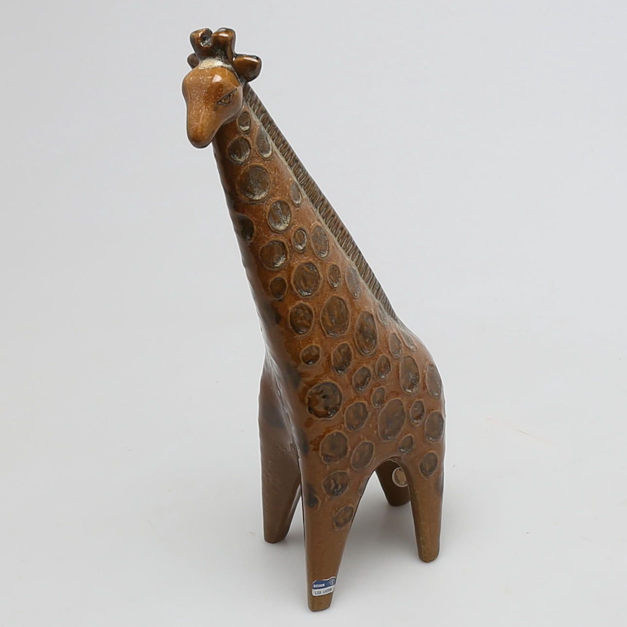 FIGURIN i stengods, "Giraff" ur serien Stora Zoo, Lisa Larsson, Gustavsberg.