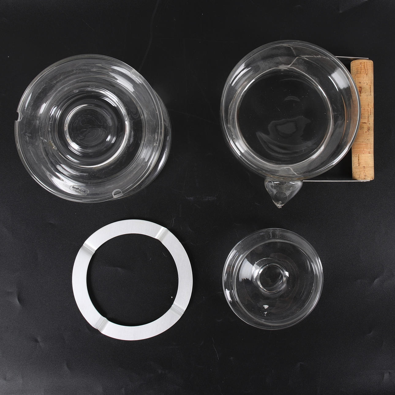 SIGNE PERSSON-MELIN. 2 parts, Teapot on warming rack, glass, Boda Nova ...