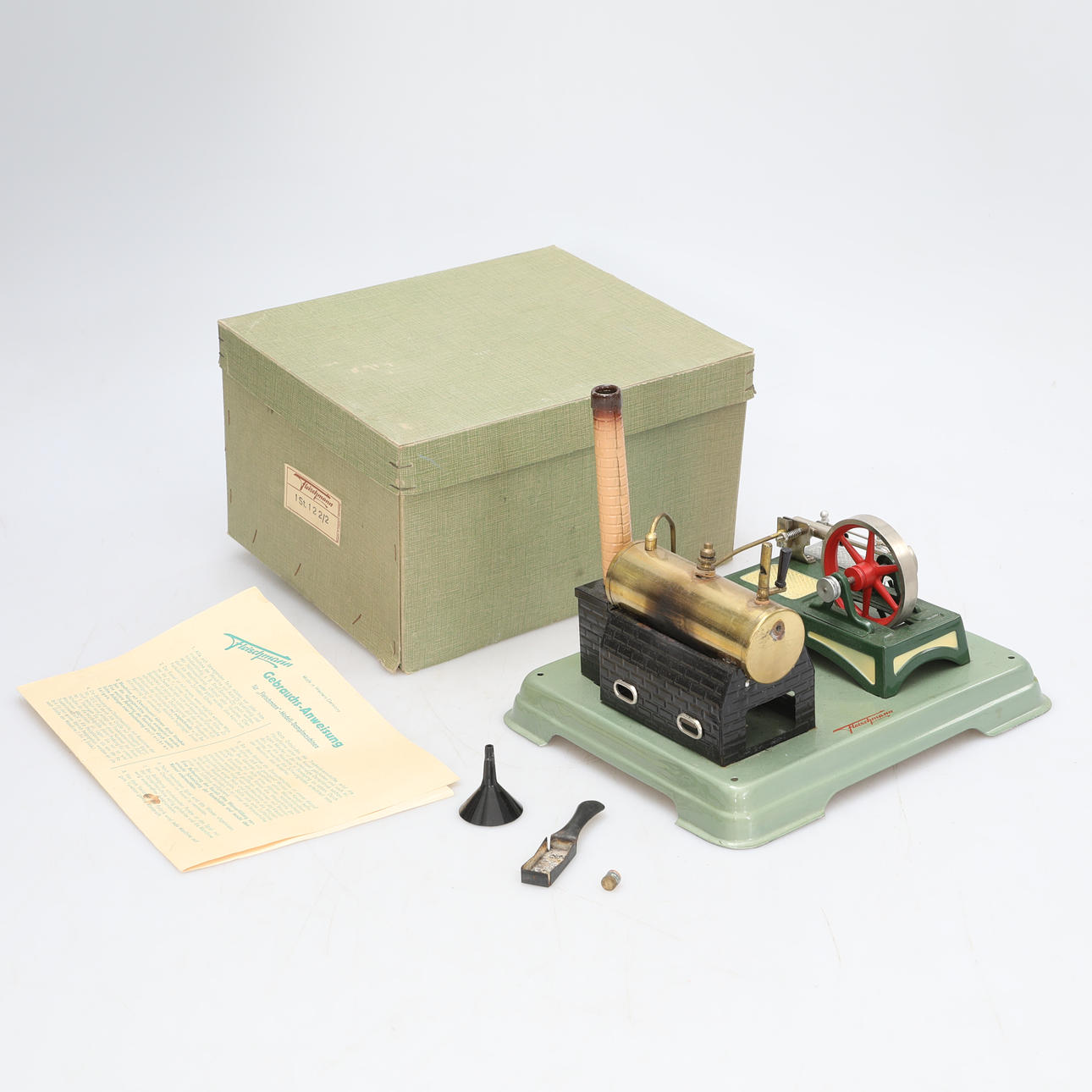 STEAM MACHINE in original box, Fleischmann, marked 12 2/2.