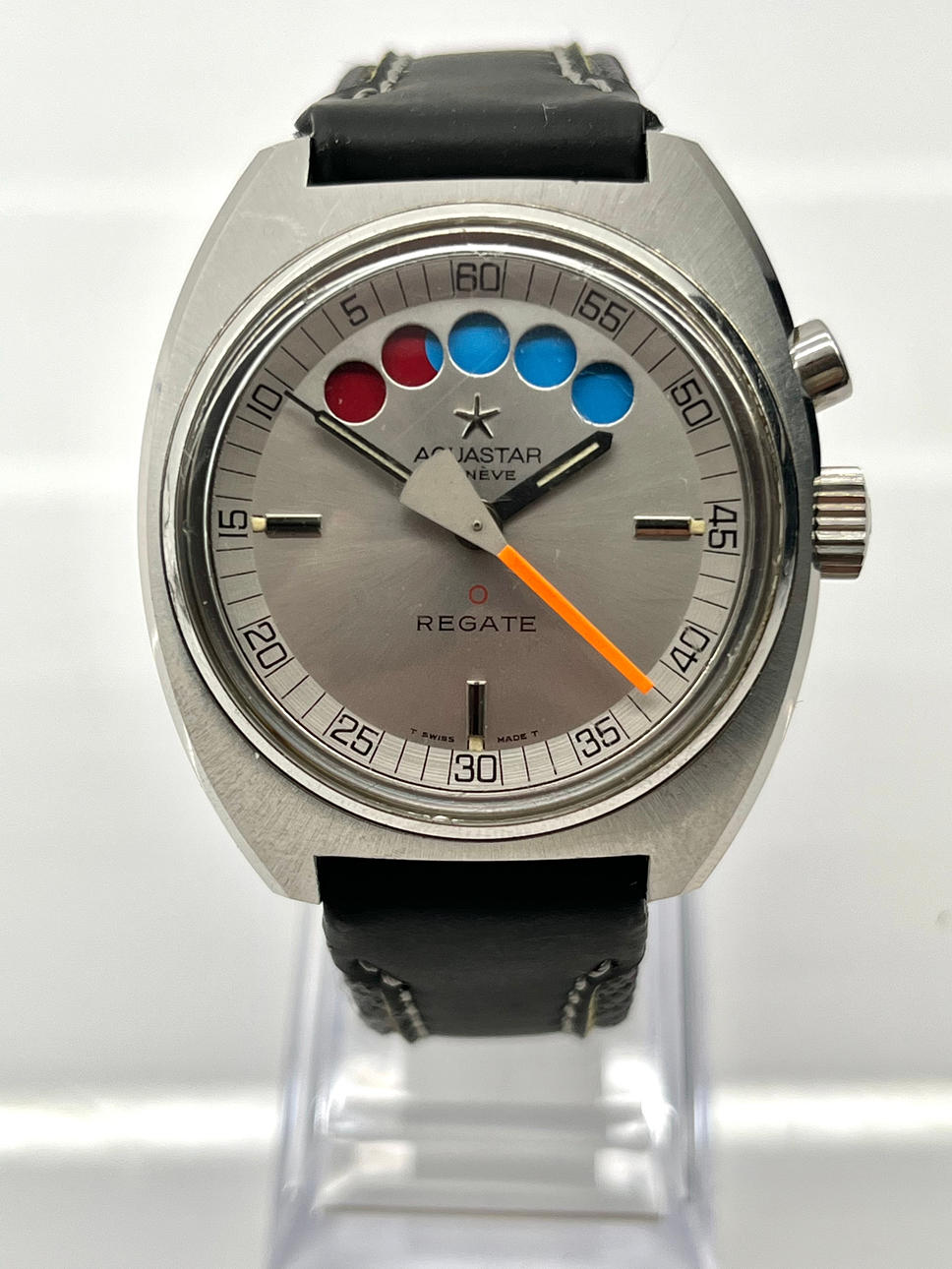 Aquastar Lemania Vintage Nautical Regatta. Clocks & Watches ...
