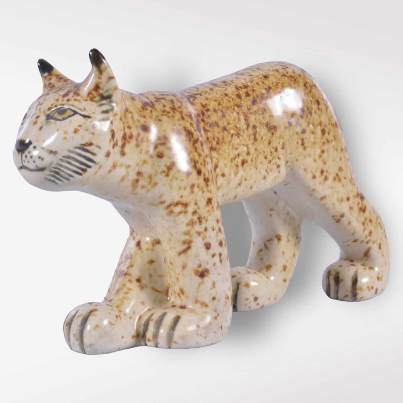 FIGURE, lynx, stoneware, Lisa Larson, Gustavsberg.
