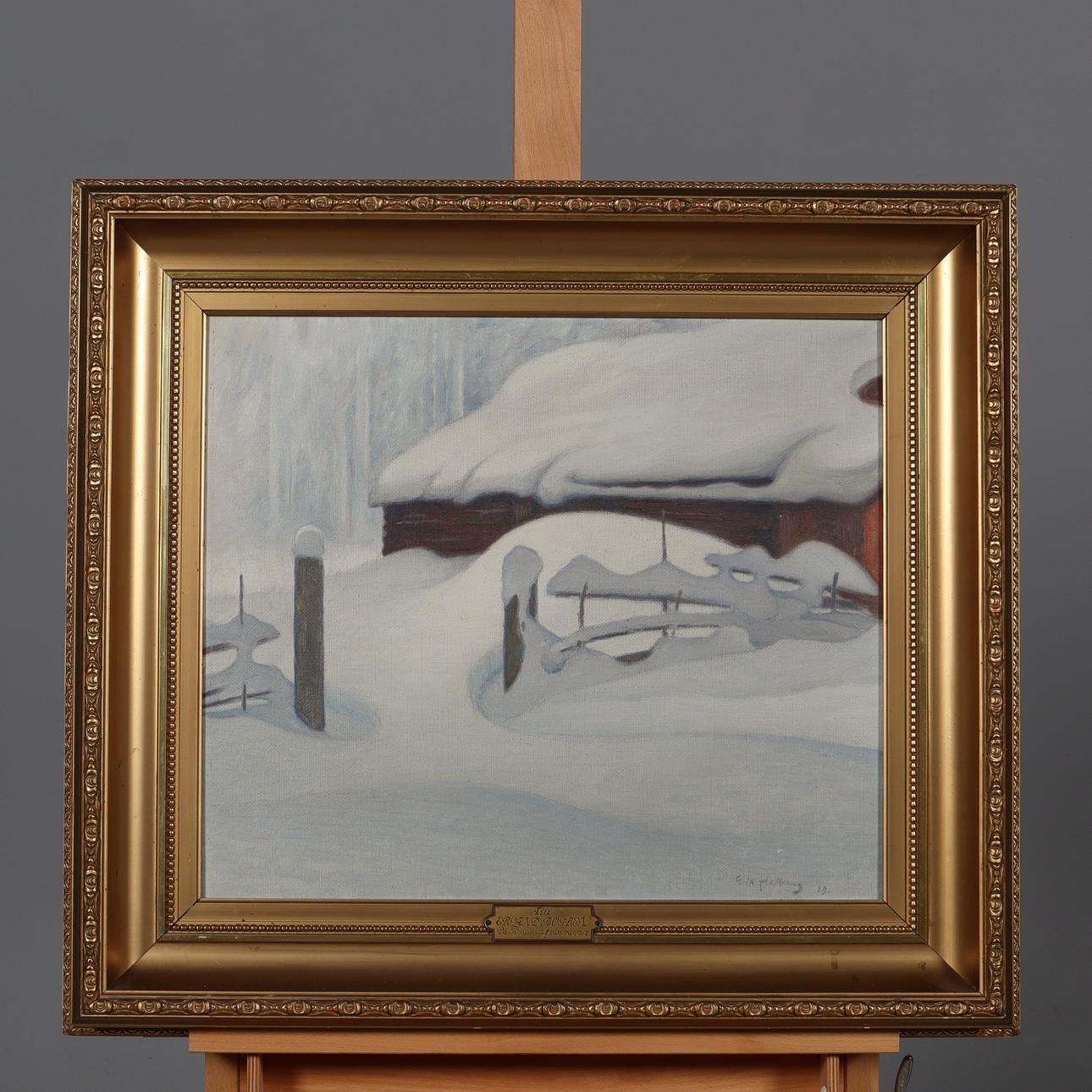 ERIK HEDBERG. OIL ON CANVAS, signed and dated.