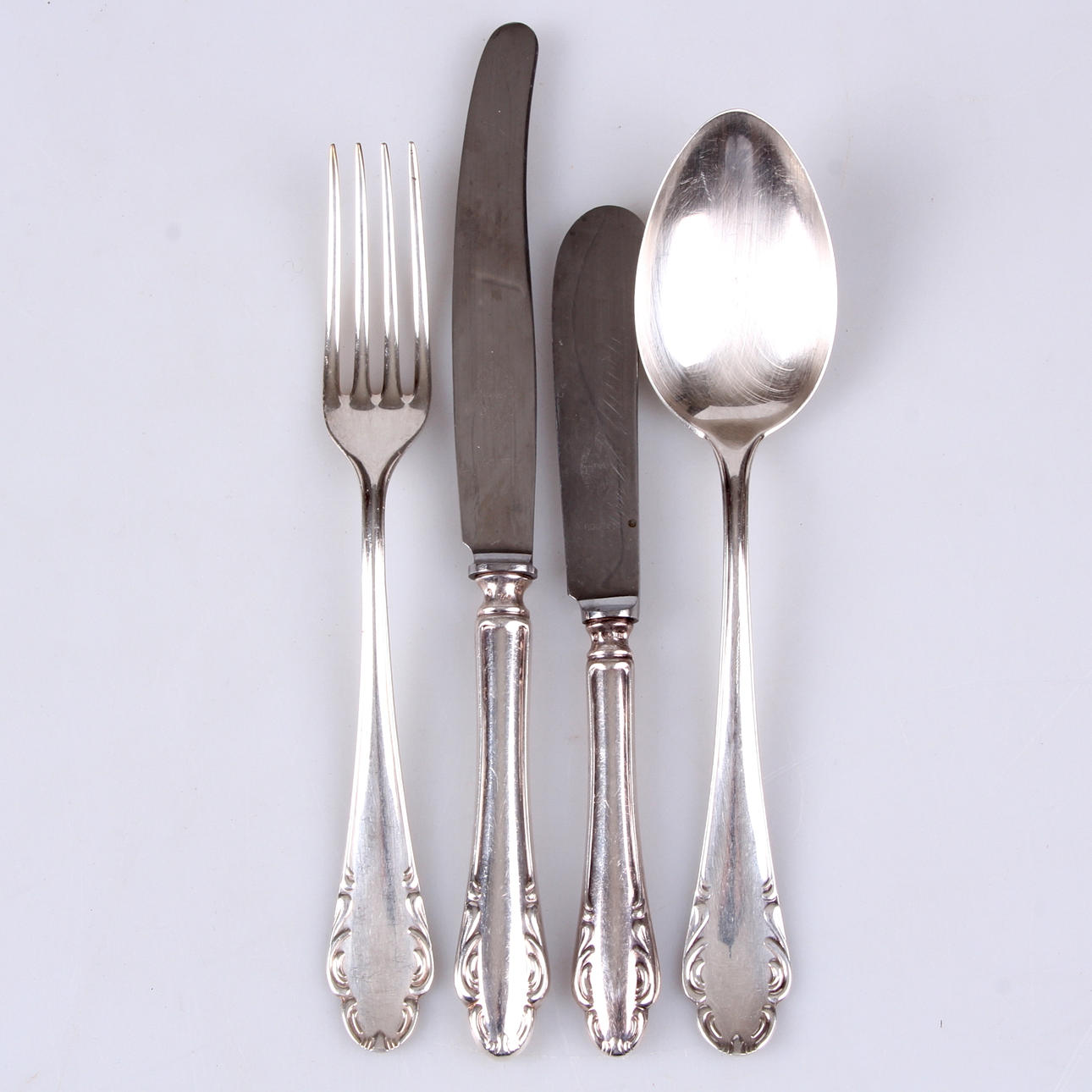 BESTICK, 39 delar, silver, "Haga", A Hultman, Stockholm.