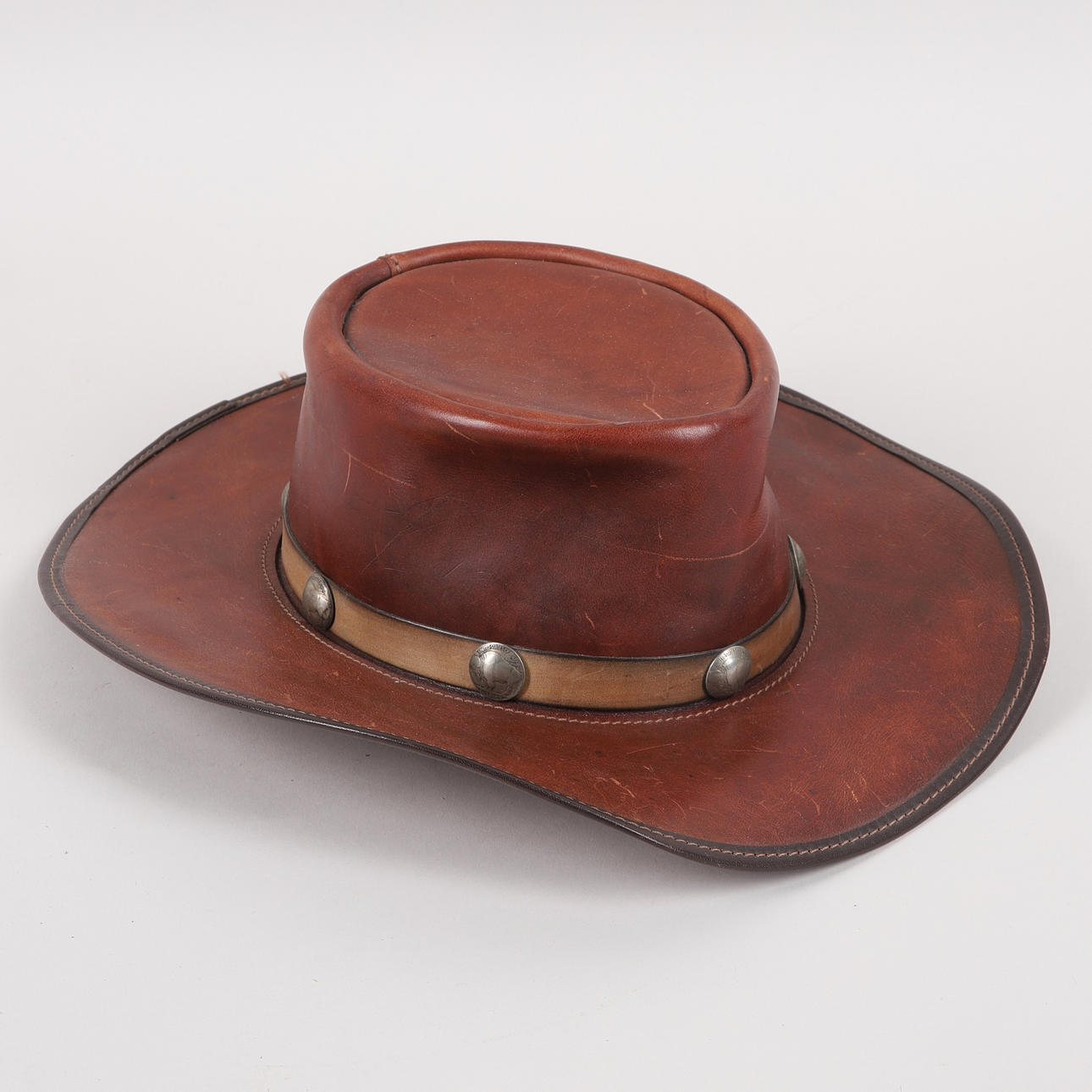 HAT, leather, Latiago leather, Head'n Home.
