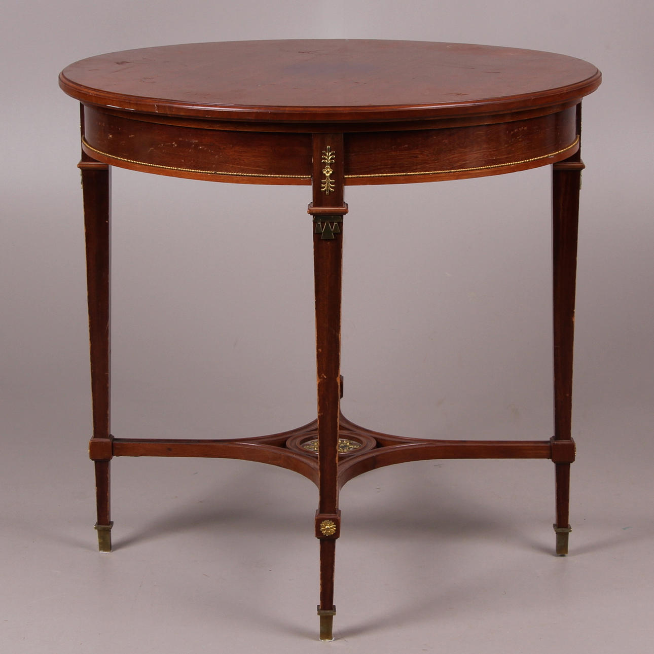 SALONGSBORD, empirstil, med mässingsbeslag, 1900-tal.