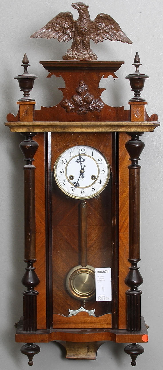 VÄGGUR, Junghans, sekelskiftet 1900.