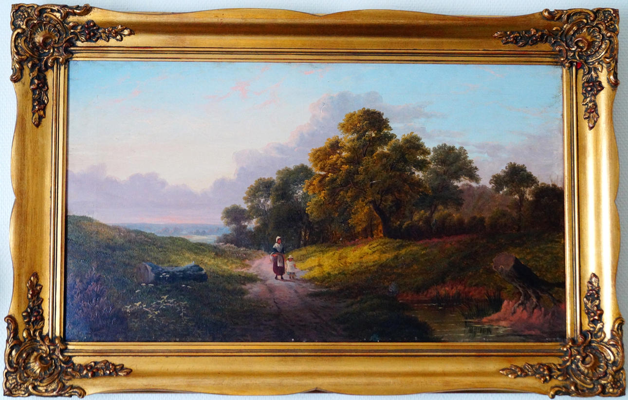 JAMES WEBB. oil on canvas.