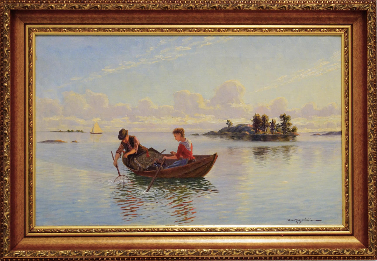OTTO TIGERHIELM. OIL ON CANVAS. Art - Paintings - Auctionet