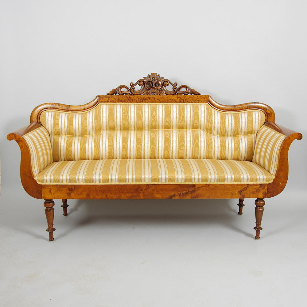 SOFFA, björk, rokokostil, sent 1800-tal.