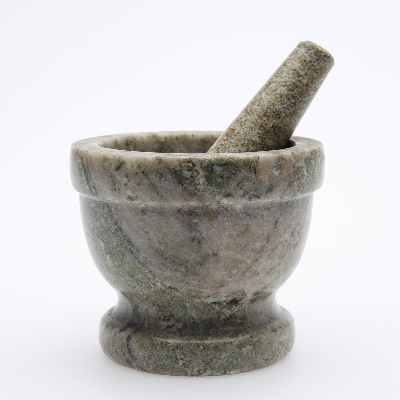 MORTEL med stöt, marmor.