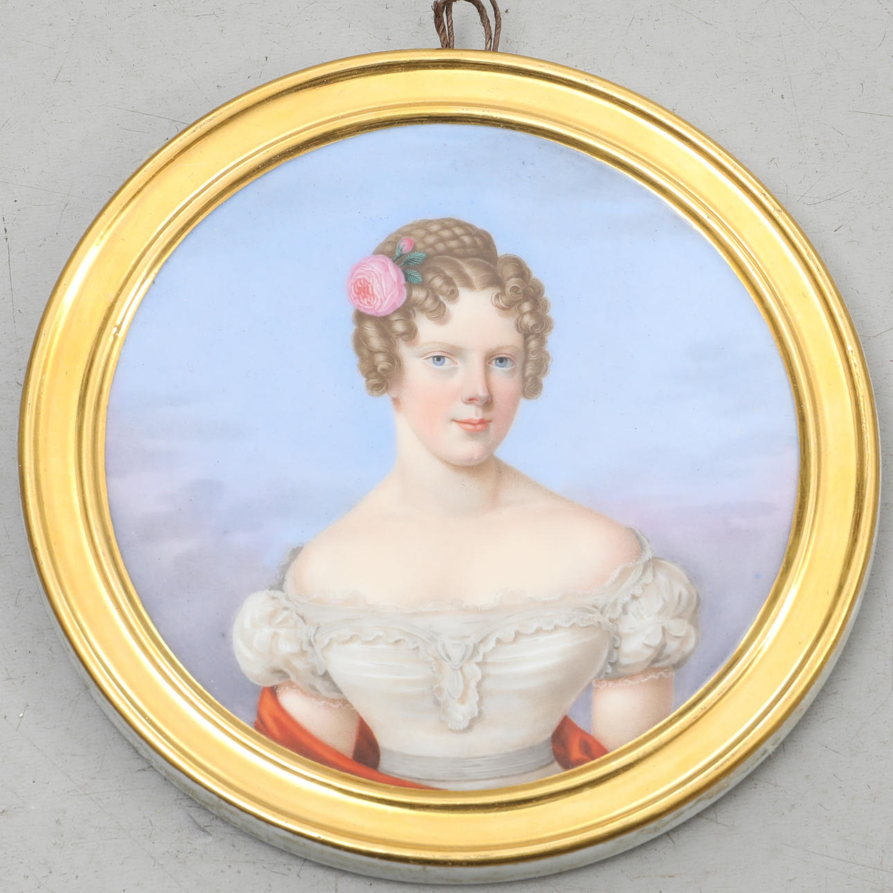 PAINTING, porcelain, portrait.