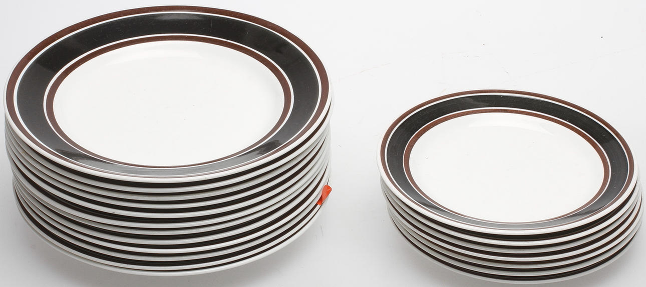 SERVISDELAR, 19 delar, "Terra", Stig Lindberg, Gustavsberg.