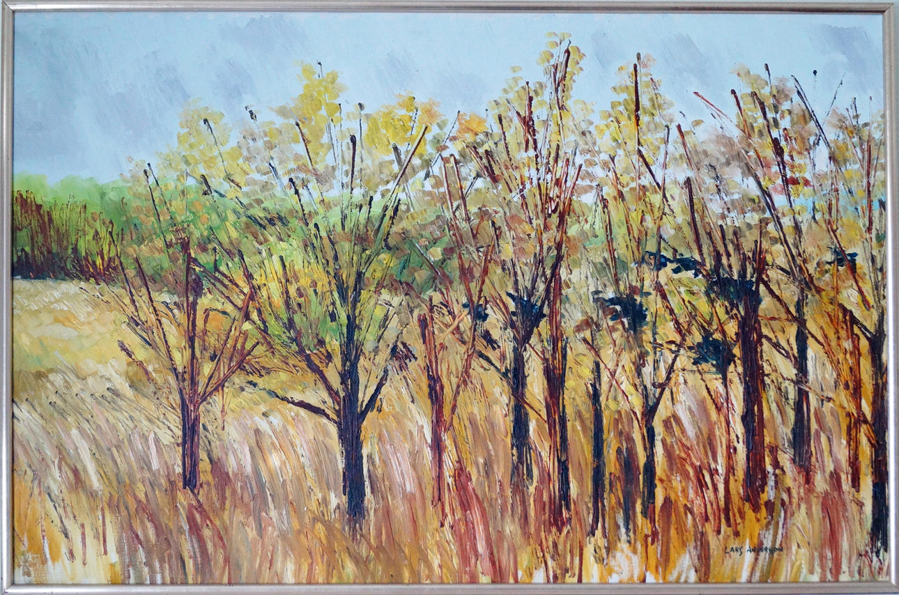 LARS ANDERSSON BJÖNNI. olja på duk, signerad.