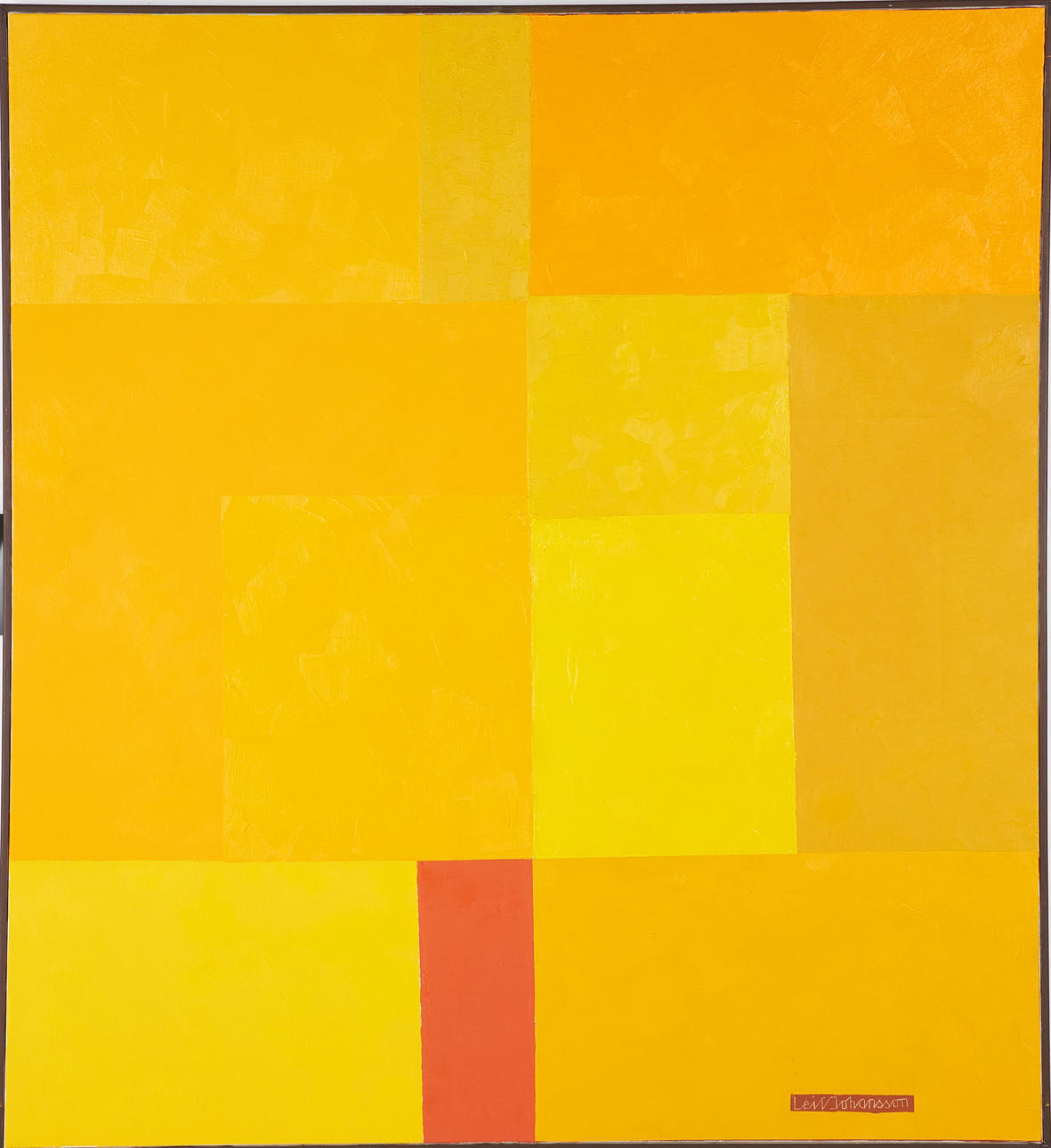 LEIF JOHANSSON. Abstract composition, oil on canvas, signed Leif Johansson.