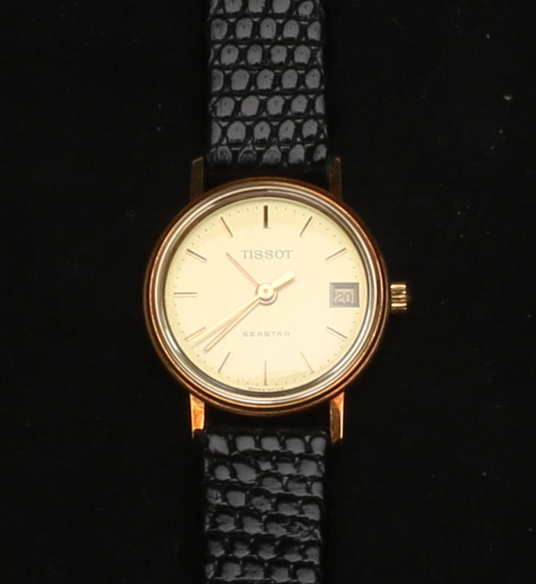 ARMBANDSUR, Dam, Tissot, Seastar, Quartzur, 18 k.