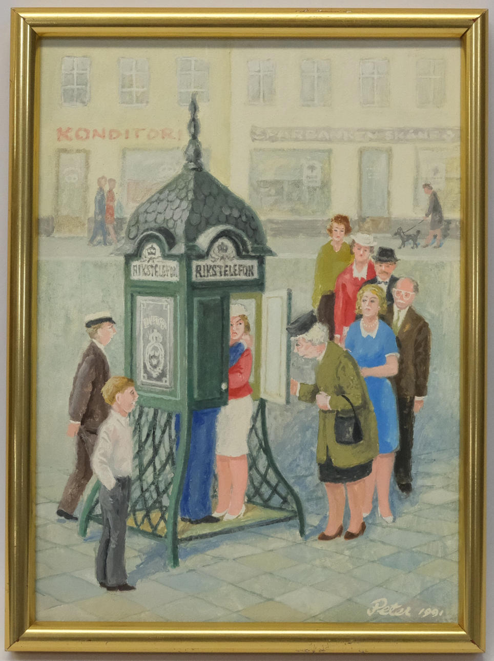 IVAN PETERSSON, OIL ON PANEL.