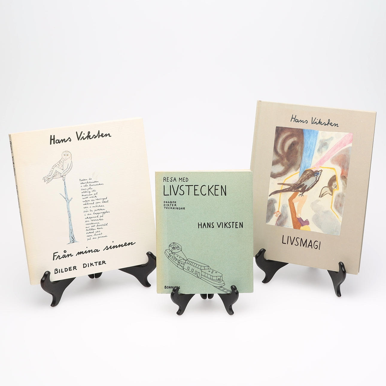 HANS VIKSTEN, Samling, 3 böcker.