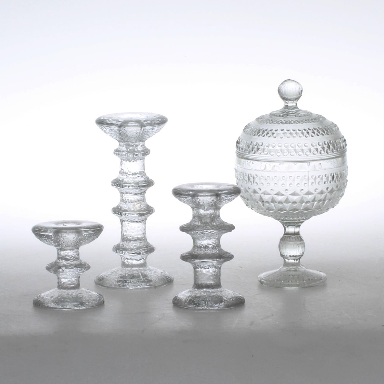 GLAS, 4 delar, bl a "Festivo", Timo Sarpaneva för Iittala.
