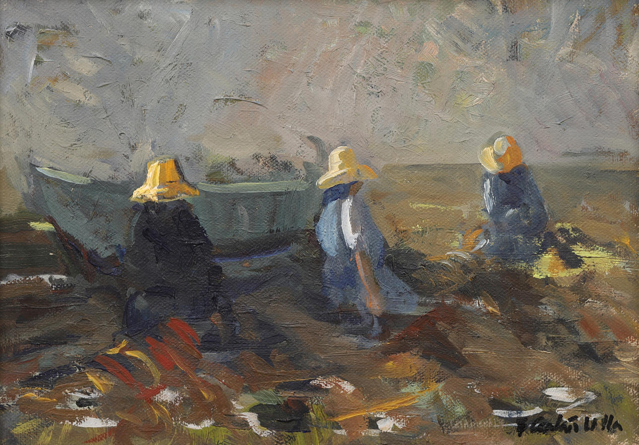 TEOFILO GALÁN ULLA, oil on canvas, signed.