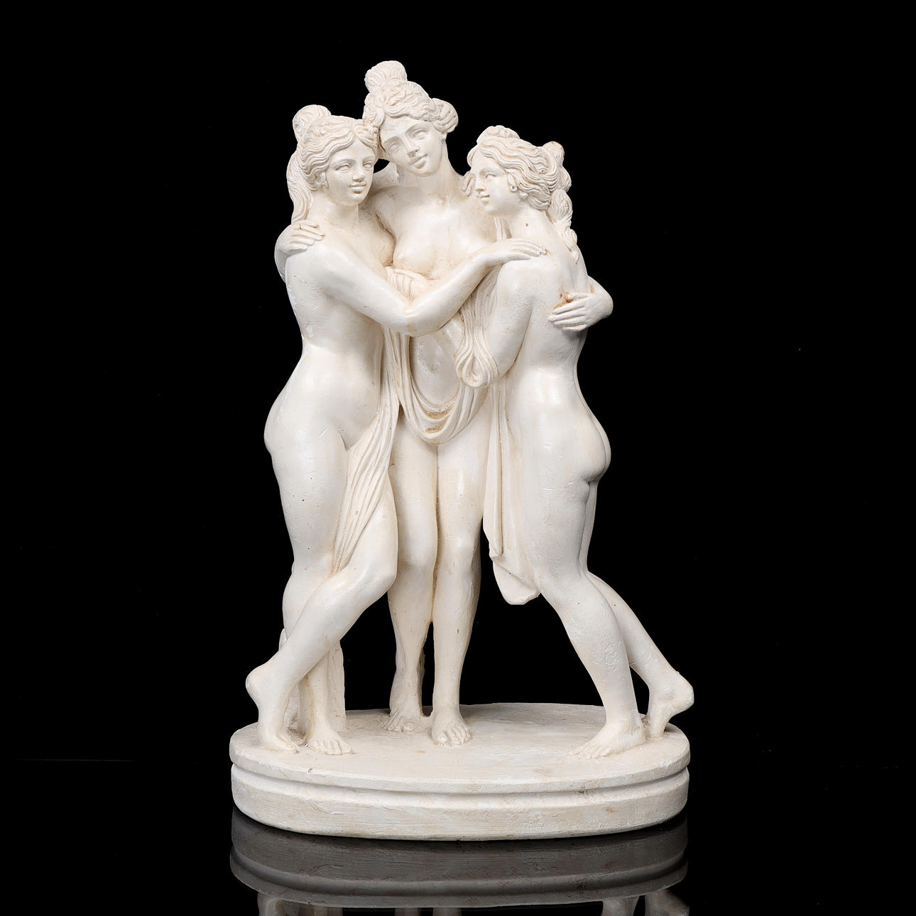 SKULPTUR, De tre gracerna, gips, 1900-talets mitt.