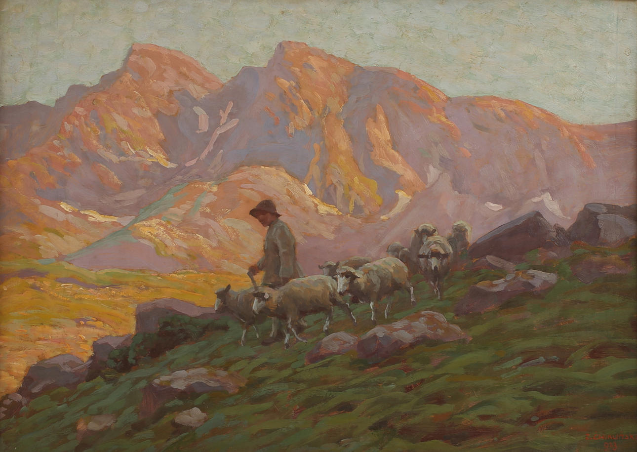 ZEFIRYN CWIKLINSKI. Oil on Board, signed.