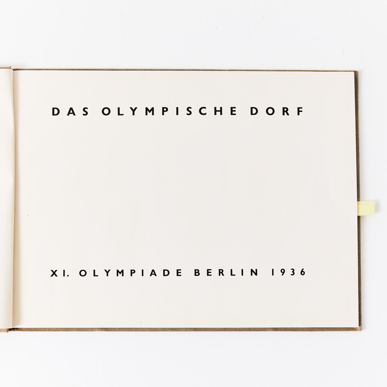 THE OLYMPIC VILLAGE BERLIN 1936.