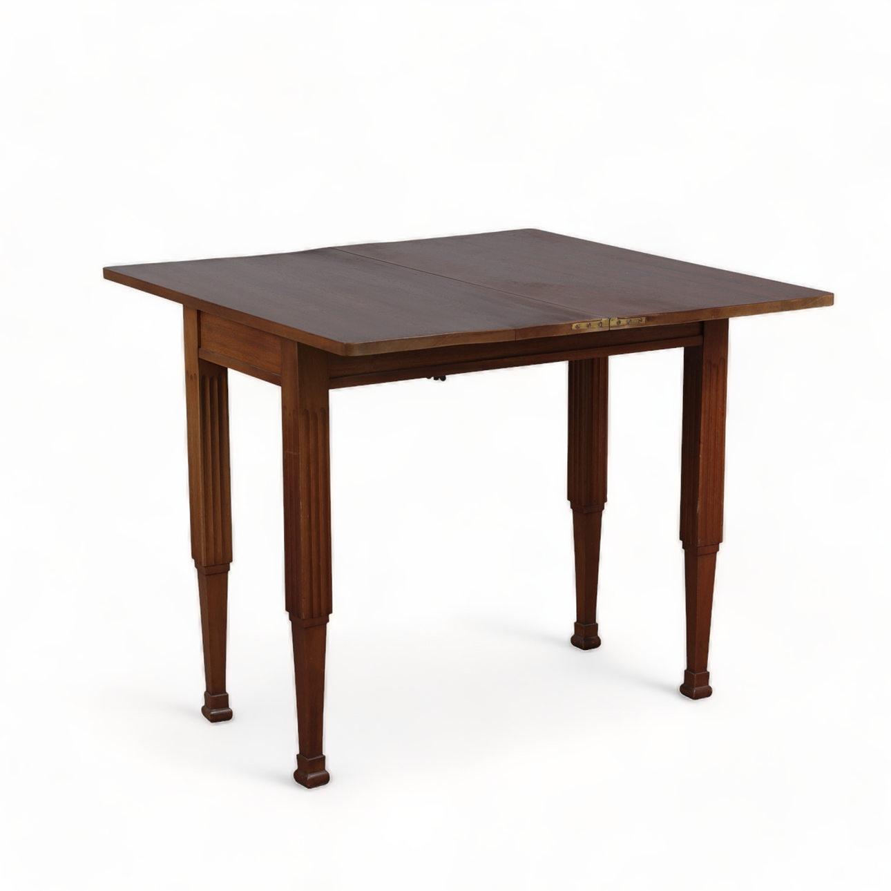 MESA DE JUEGO, teca, siglo XX.