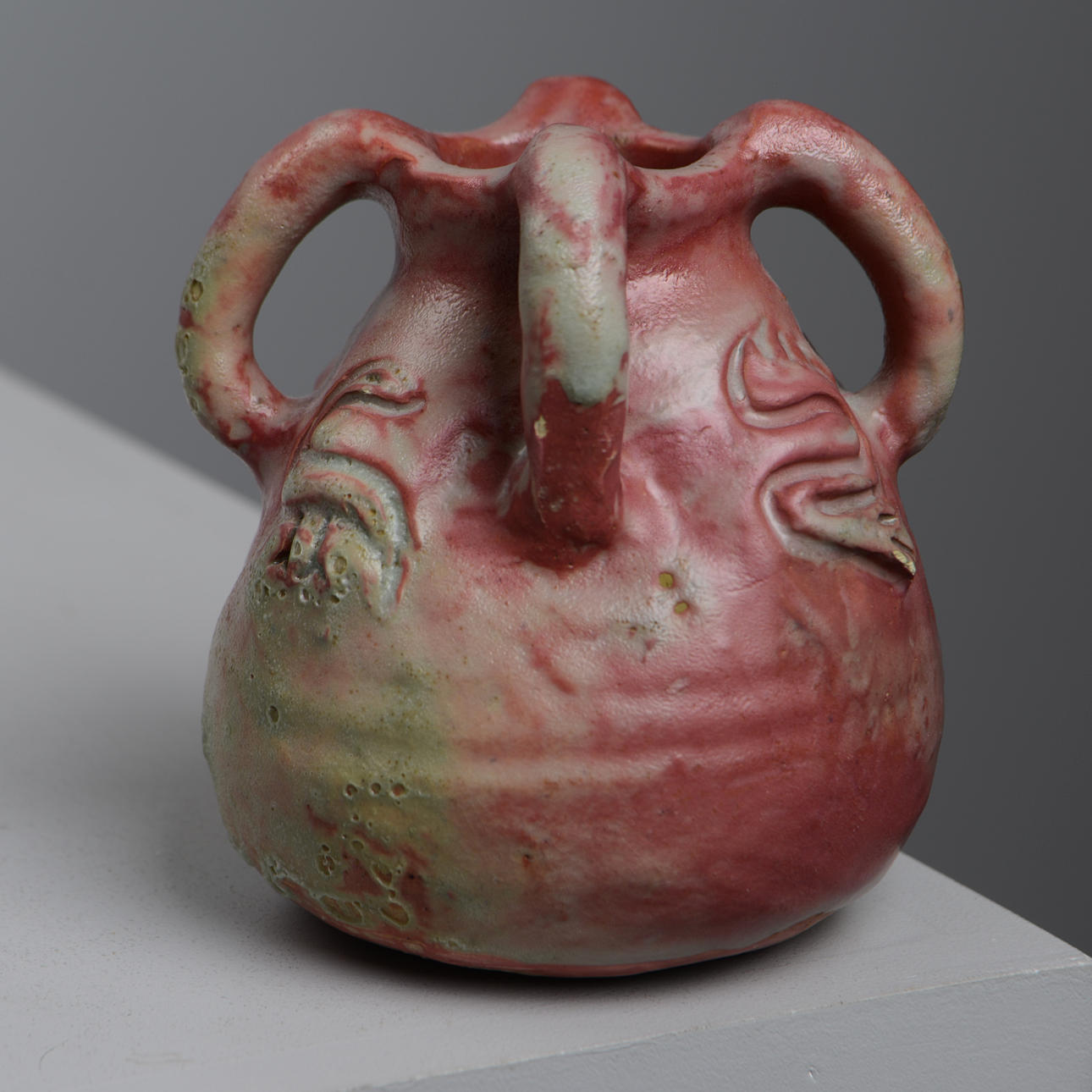 RAGNHILD GODENIUS. Vase, stoneware, own studio, signed, dated 1913.