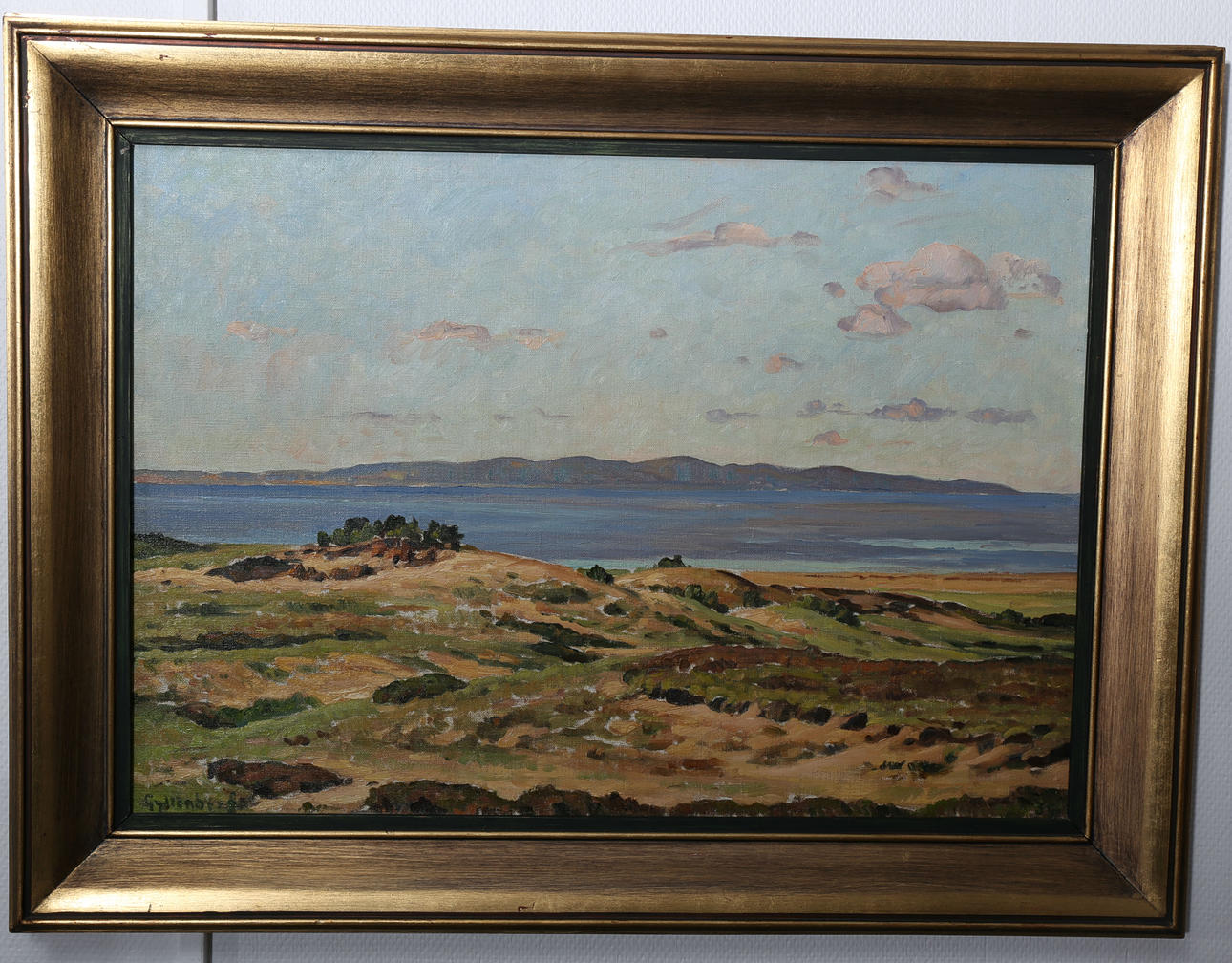 OSSIAN GYLLENBERG. Olja på duk, Sanddynor, signerad Gyllenberg.