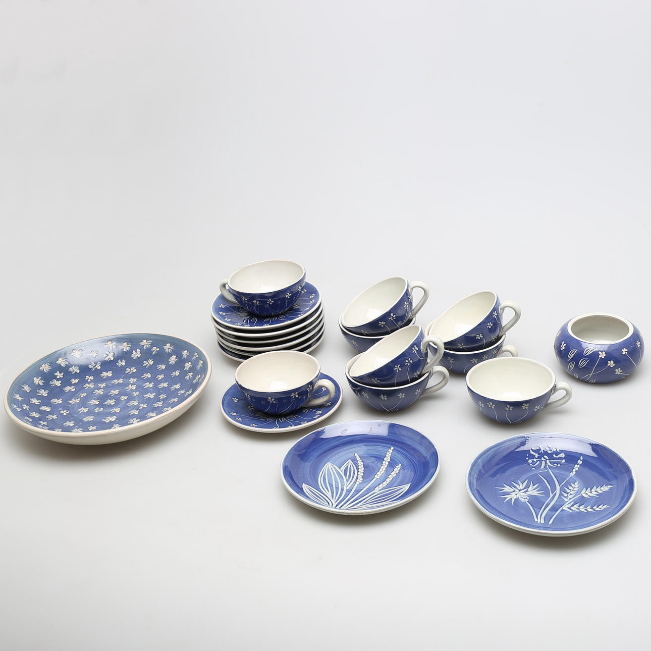 TESERVIS i keramik, "Ingrid", Ingrid Atterberg, Ekeby.