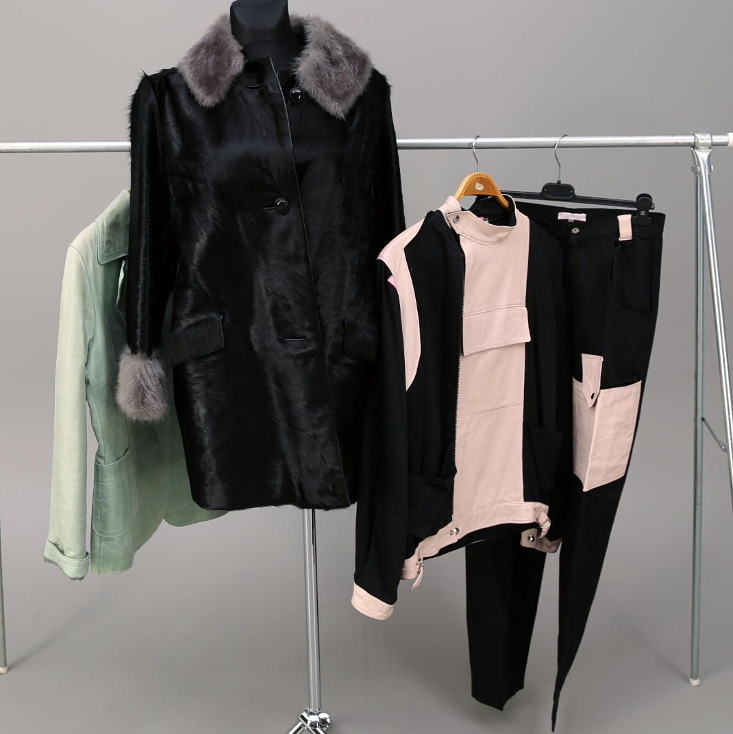 PÄLSJACKA, kohud, BYXDRESS Roza Sedini, KAVAJ Part Two, storlek 38/40.