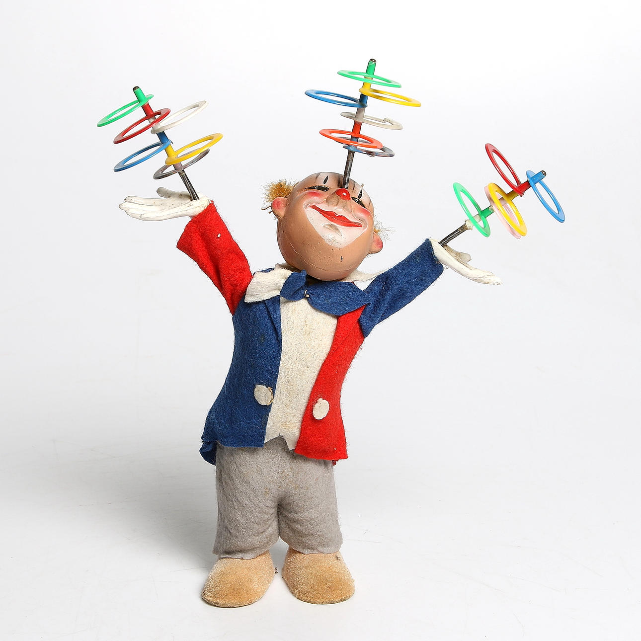 CLOWN, "jonglör med ringar", Hans Zitzmann. 1950-tal.