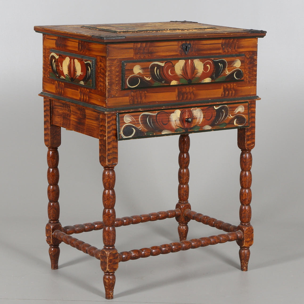 SYSKRIN PÅ BEN, Dalarna, kurbits, daterat 1945.