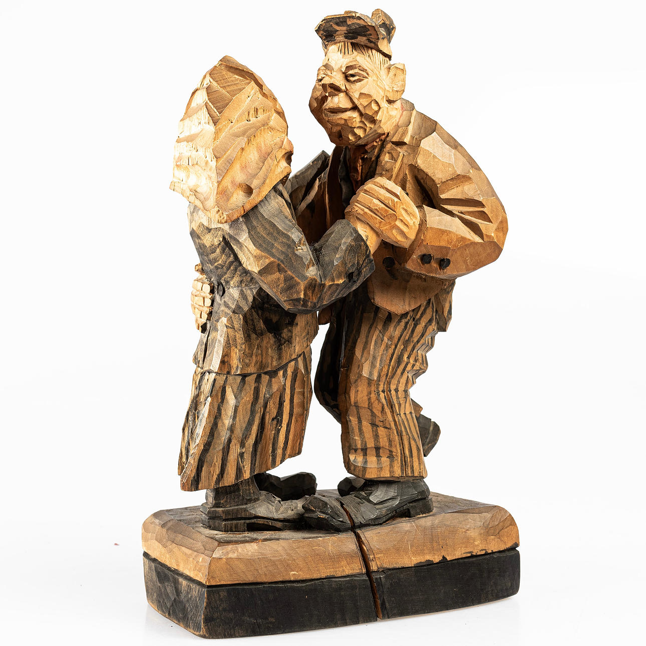 VILHELM BERGSTRÖM. wooden figure, signed.
