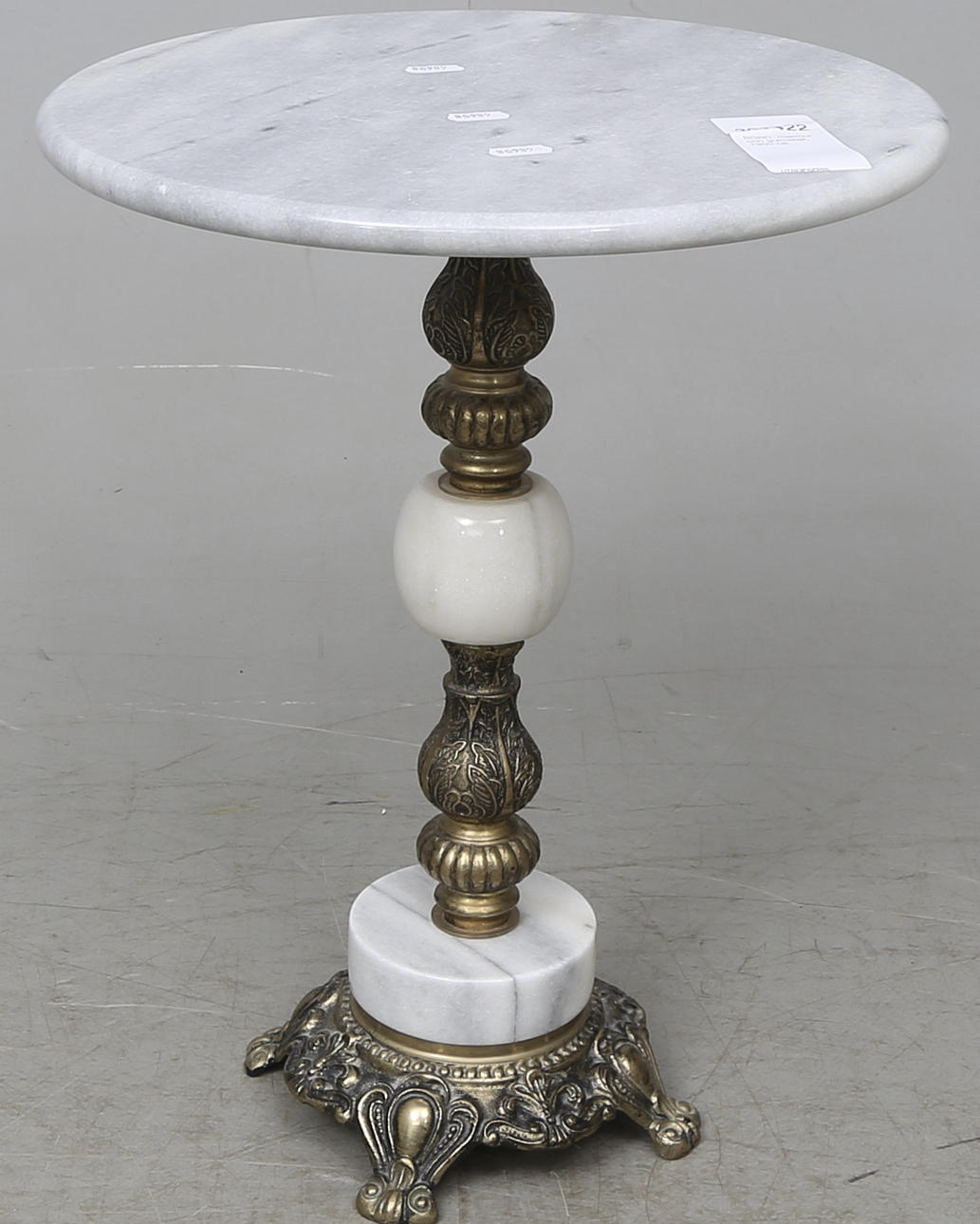 BORD, marmor och gulmetall, 1900-tal.