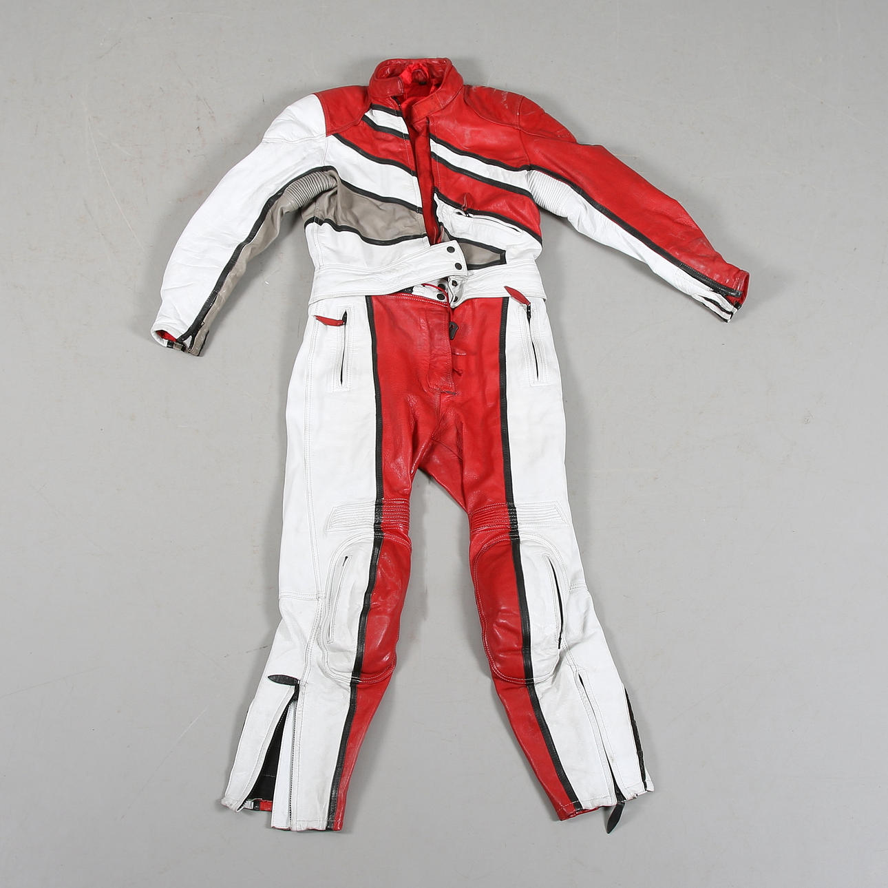 SKINNSTÄLL för MOTORCYKEL, getskinn, Corell MC Rider Wear. Strl. 42.